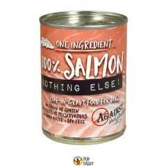 Against the Grain Nothing Else Grain Free One Ingredient 100% Salmon Canned Dog Food – 11 oz, case of 12 | PetFlow - Healthber