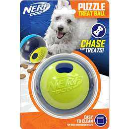 Nerf Dog Puzzle Treat Ball 3.5 Slow Feeder Dog Toy for Small & Medium Dogs - Healthber