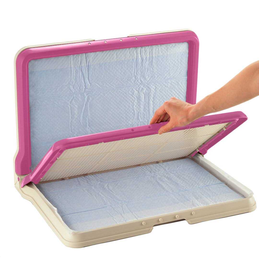 Richell PAW Trax High Wall Potty Pad Tray - Healthber