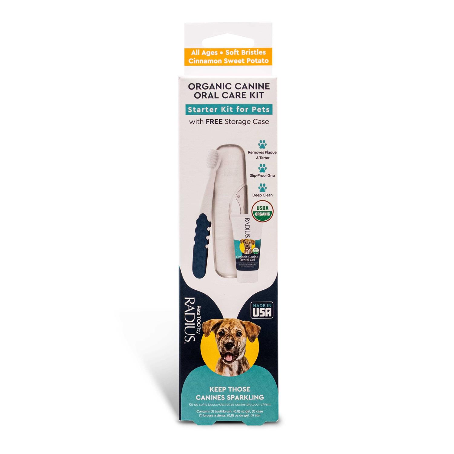 Radius Organic Canine Oral Kit Starter Kit for Pets - Healthber