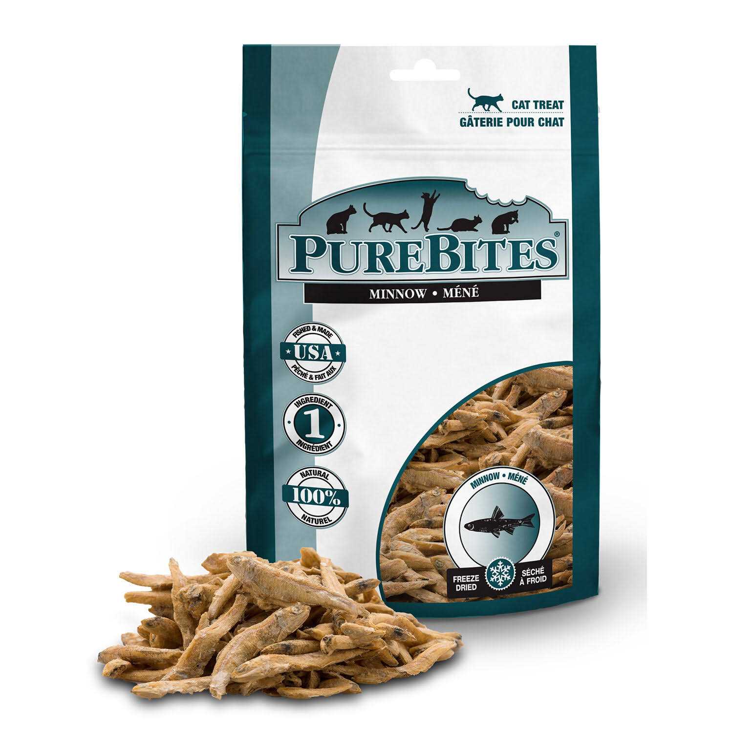 PureBites Freeze Dried Minnow Cat Treats - Healthber