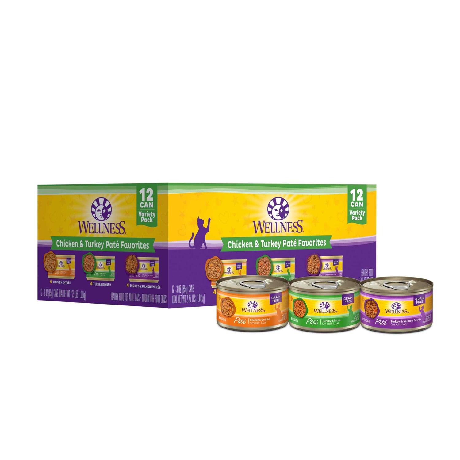 Wellness Chicken & Turkey Pate Complete Health Favorites Variety Pack - Healthber