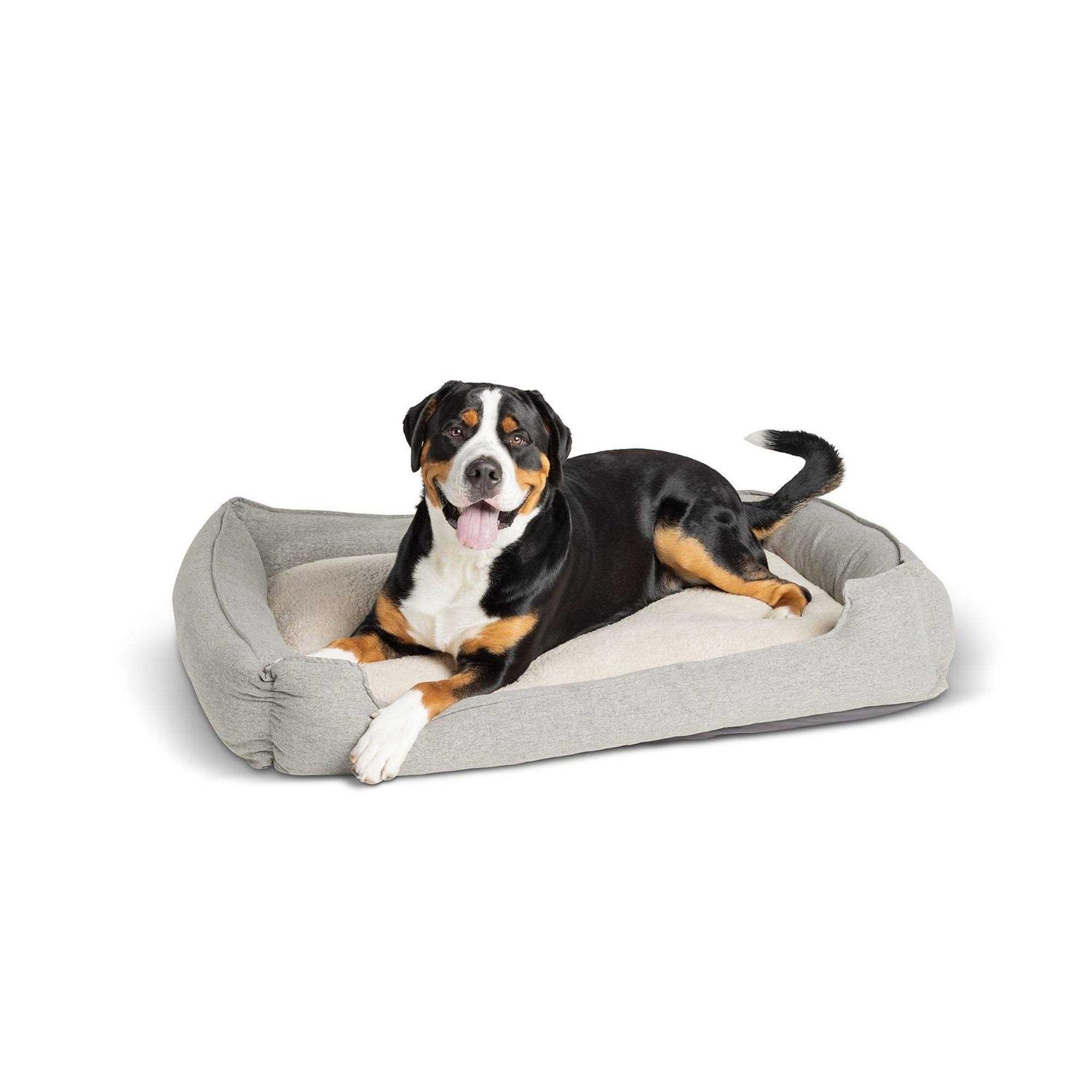 Top Paw Chambray Cuddler Dog Bed - Healthber