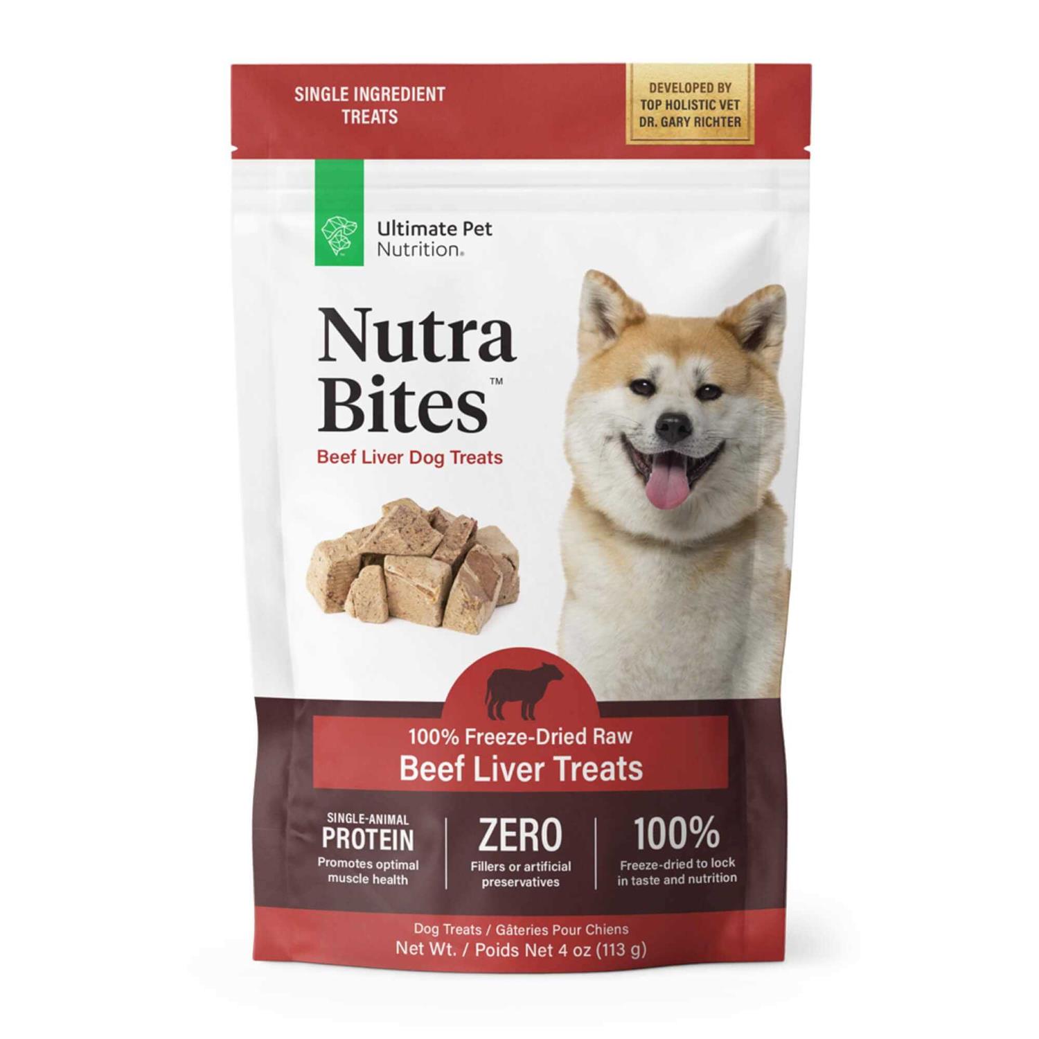 Ultimate Pet Nutrition Nutra Bites Liver Freeze-Dried Dog Treats - Healthber