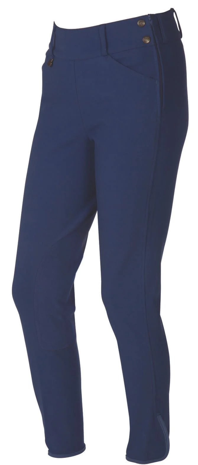 On Course Pytchley Euro Seat Side Zip Breeches, Mid Rise - Healthber