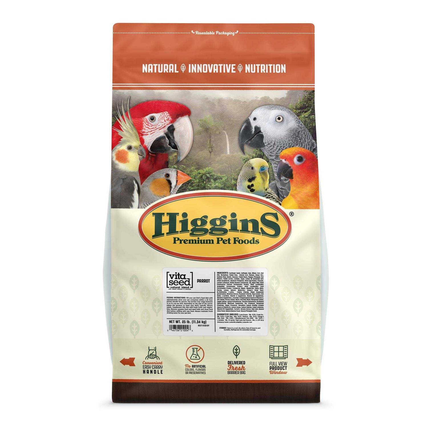 Higgins Vita Seed Parrot Food - Healthber