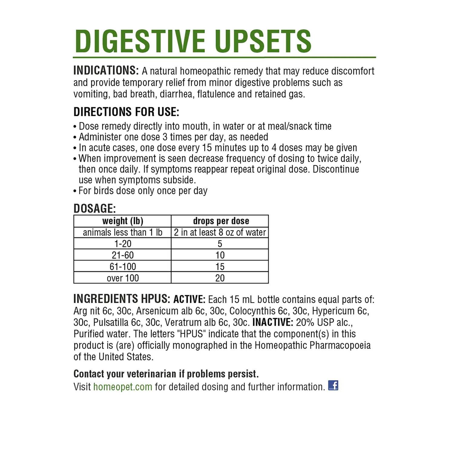 HomeoPet Digestive Upsets - Healthber