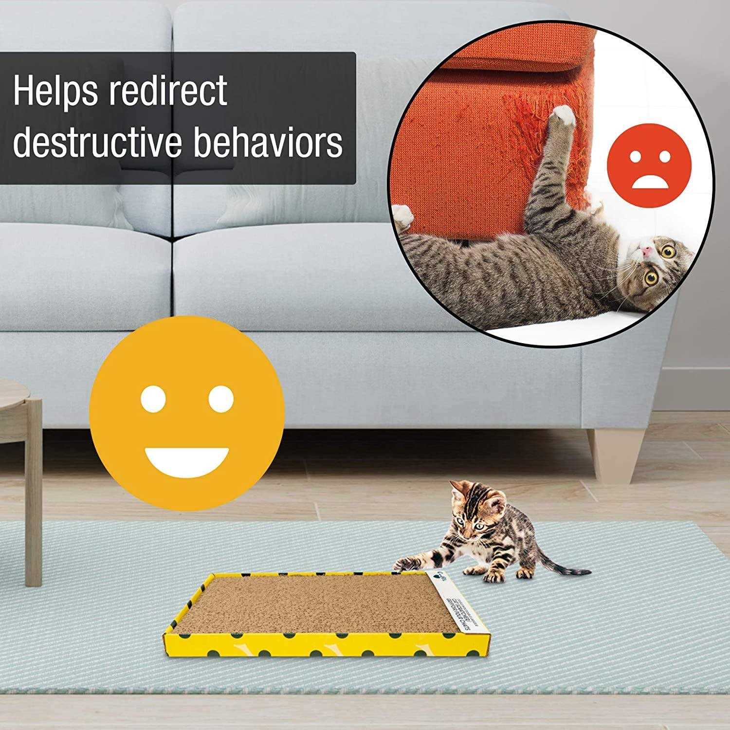 OurPets Cosmic Catnip Double-Wide Cat Scratcher - Healthber