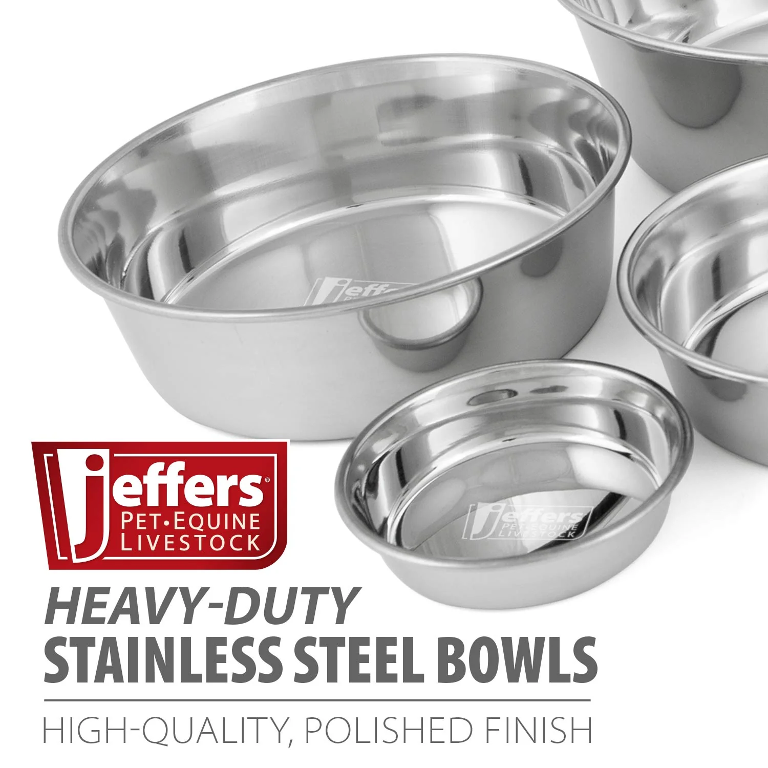 Heavy Duty Stainless Steel Food & Water Bowls for Pets - Healthber