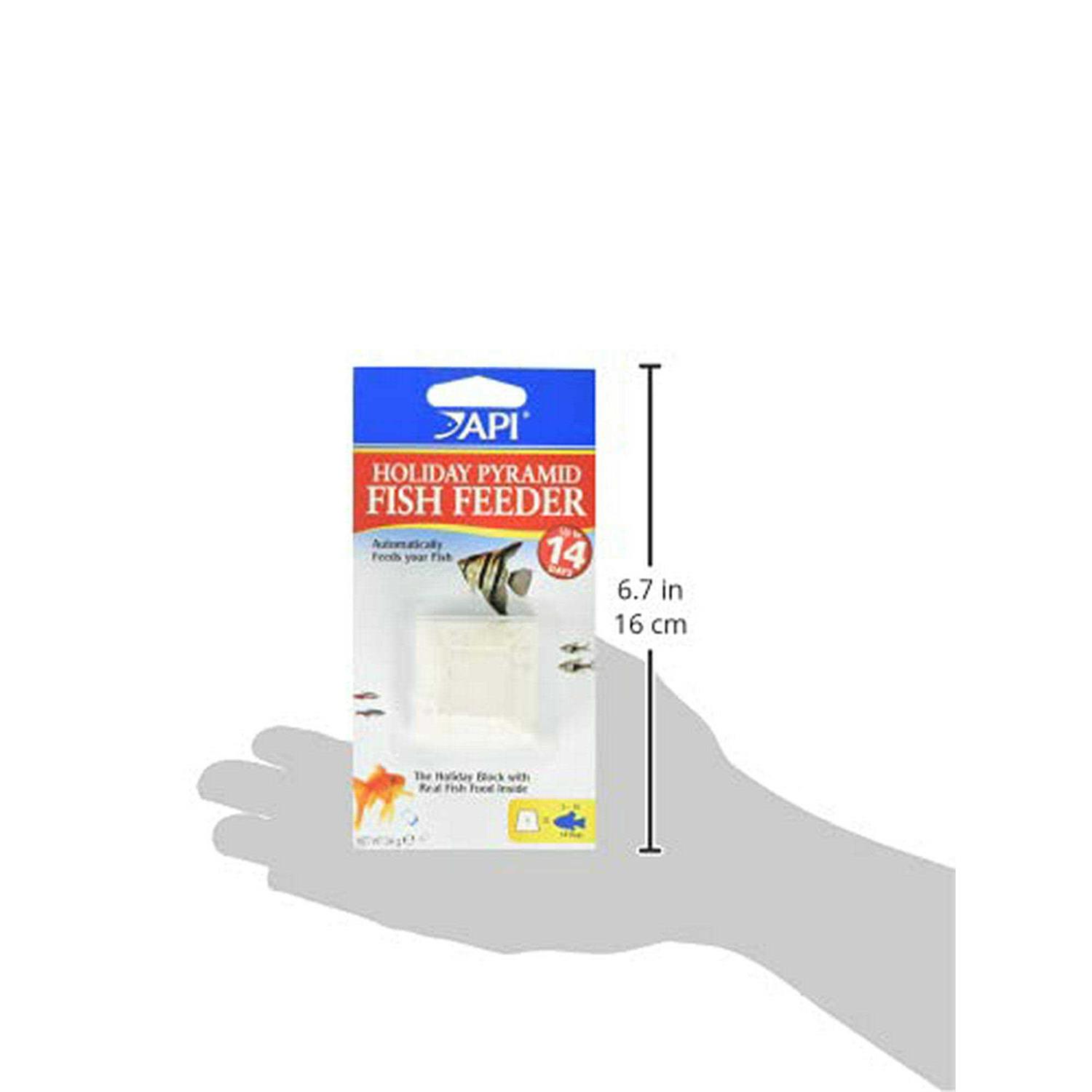 Api Vacation Pyramid Fish Feeder 14-Day 1.2-Ounce Automatic Fish Feeder - Healthber