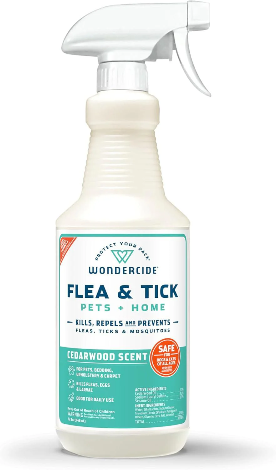 Wondercide Flea, Tick & Mosquito Control Spray for Pets + Home - Healthber