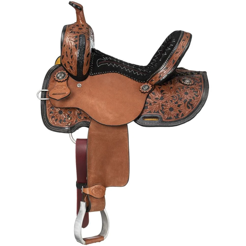 Royal King Two Tone Youth Hawley Barrel Saddle Package - Healthber