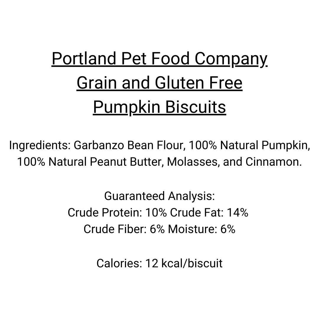 Portland Pet Food Pumpkin Biscuits Dog Treats - Healthber