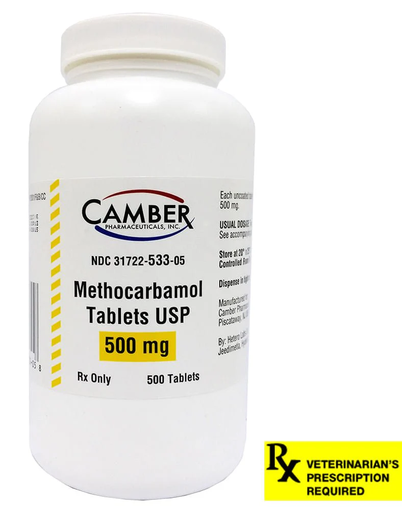 Rx Methocarbamol (Generic) Tablets for Dogs, Cats, & Horses - Healthber