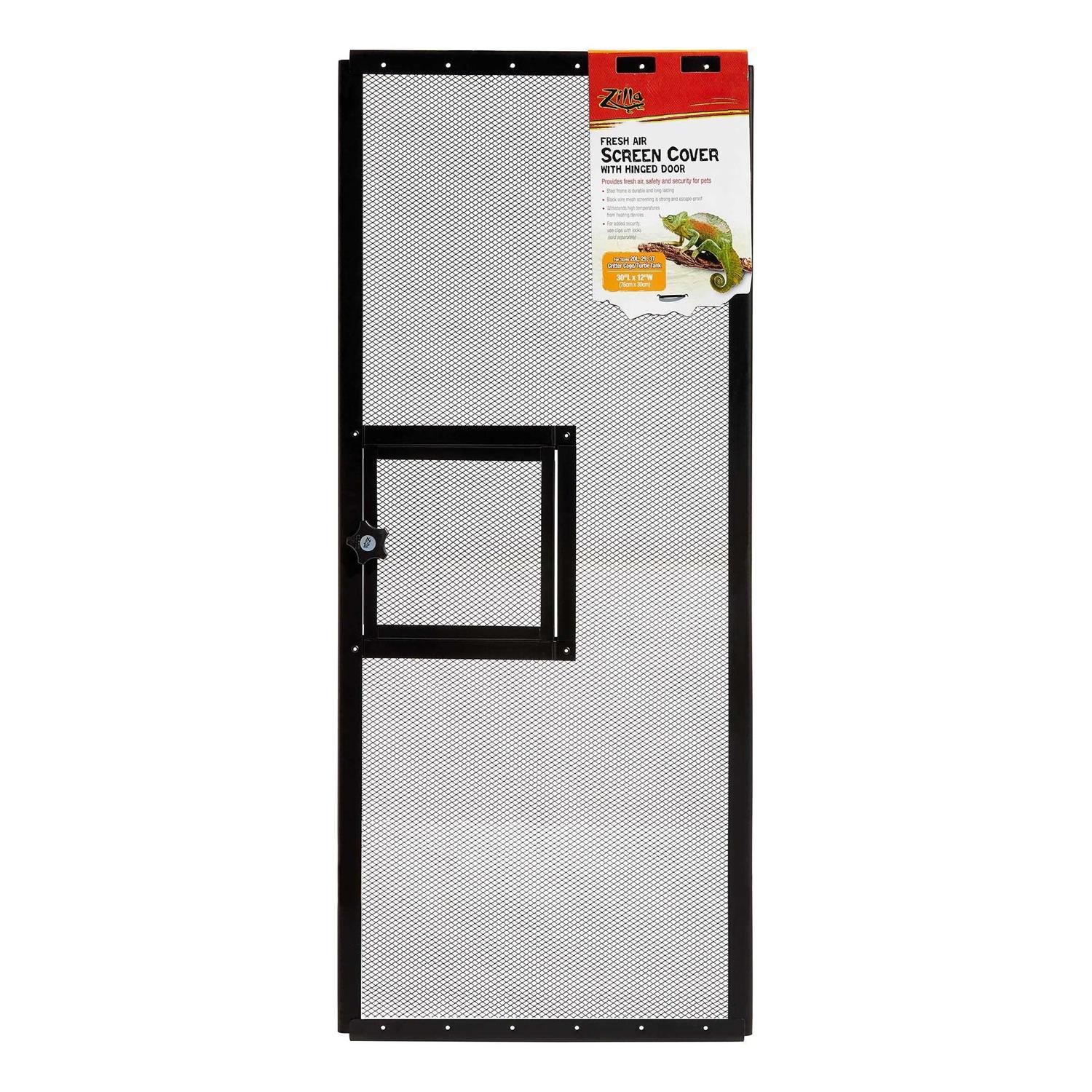 Zilla Fresh Air Screen Cover with Hinged Door - Healthber