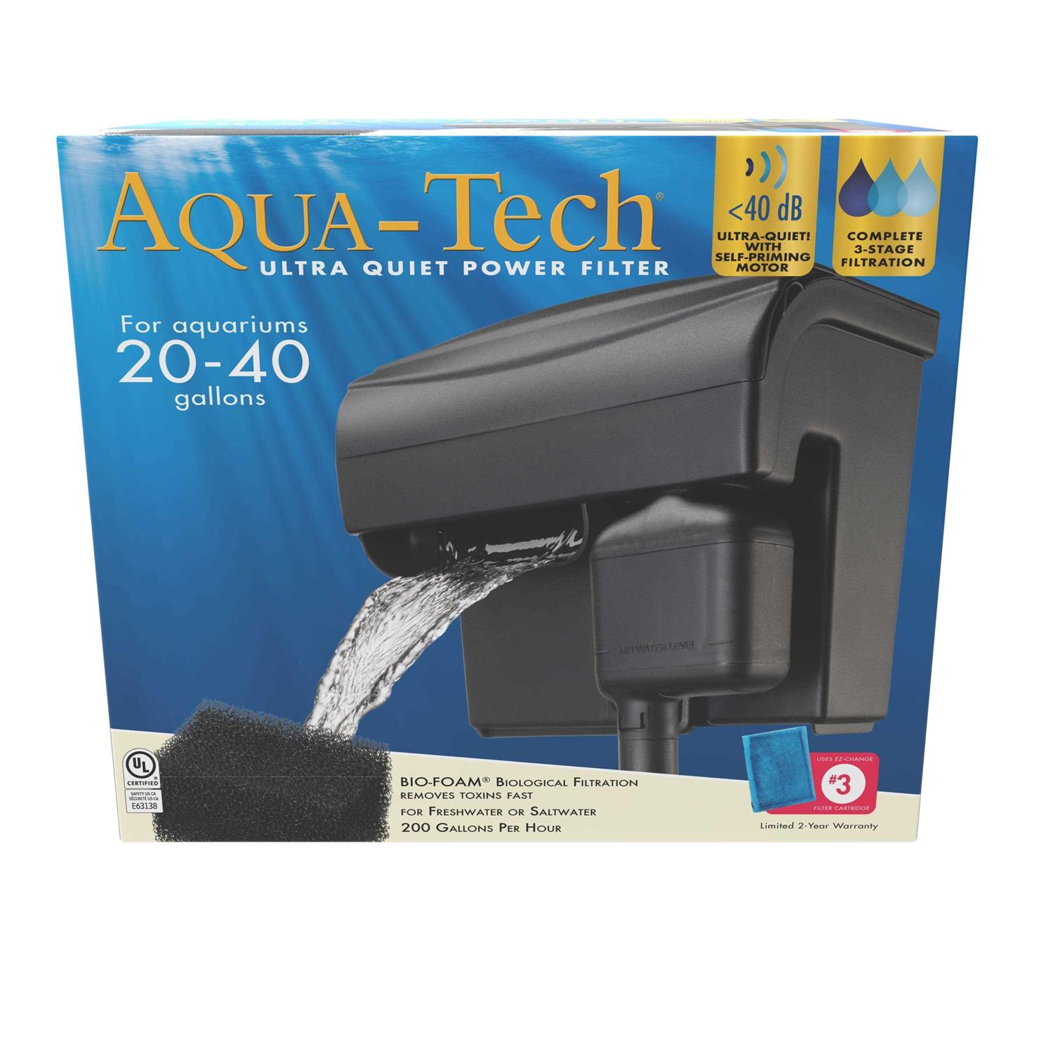 Aqua-tech Ultra Quiet Power Filter For Aquariums - Healthber