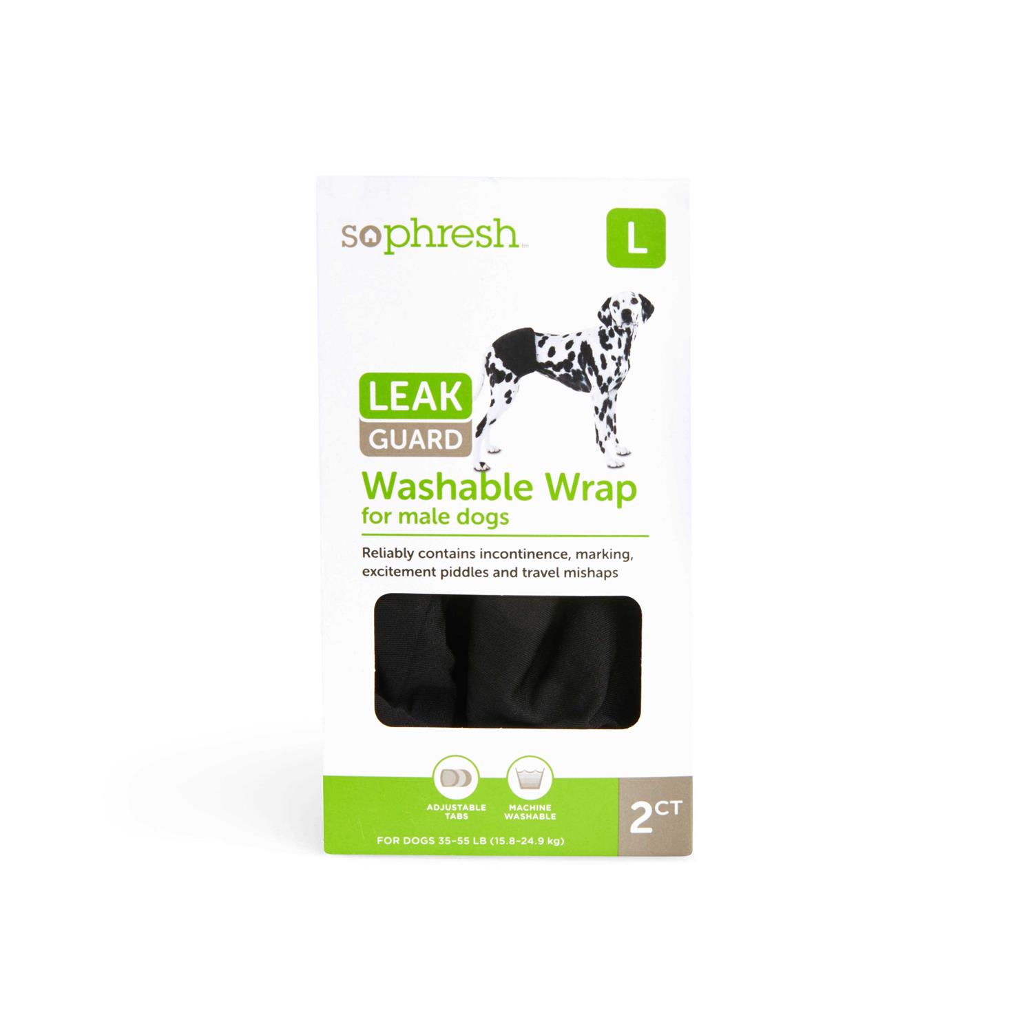 So Phresh Washable Leak Guard Wrap for Male Dogs - Healthber