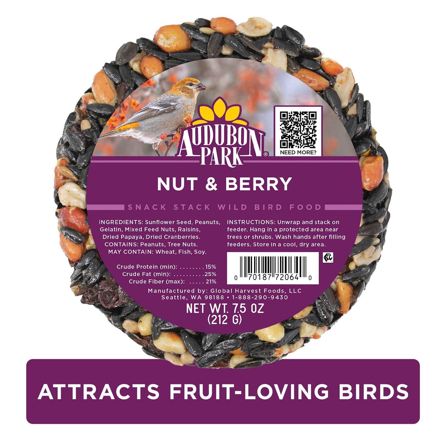 Audubon Park Nut & Berry Snack Stack Wild Bird Food - Healthber