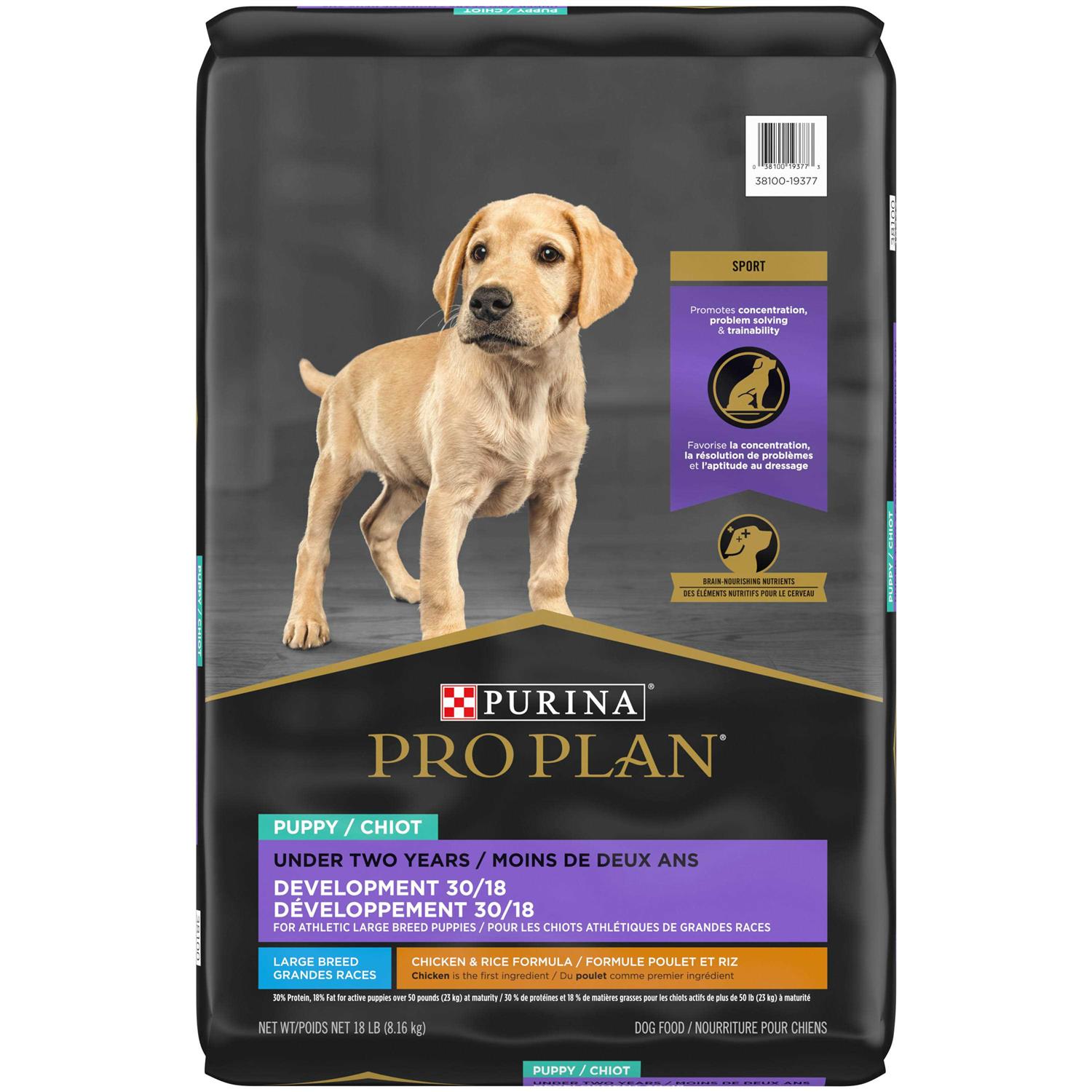 Purina Pro Plan High Protein Sport Development 30/18 Large Breed Chicken Puppy Food - Healthber