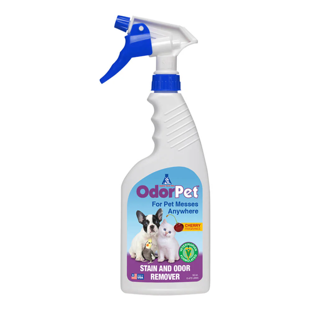 OdorPet Carpet and Floor Stain Remover with Sprayer, 16 oz - Healthber