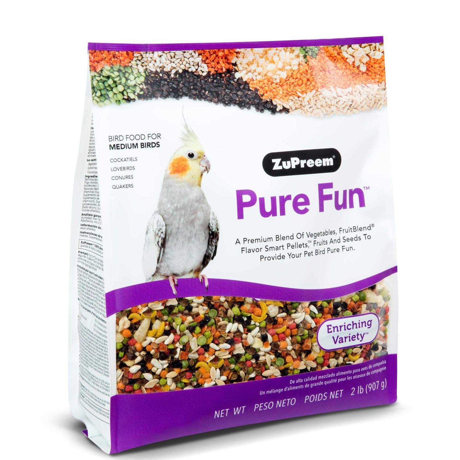 Zupreem Pure Fun Bird Food - Healthber