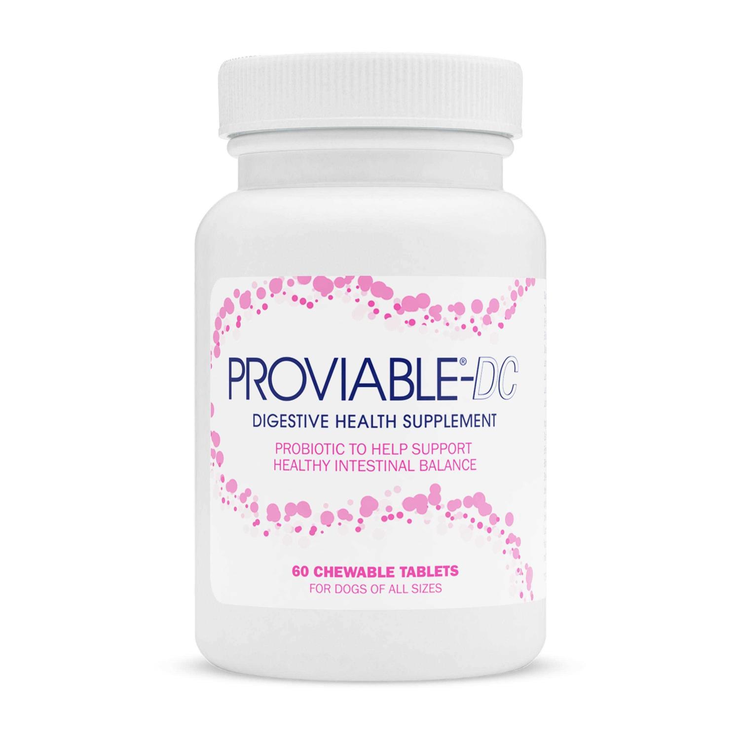 Nutramax Proviable Digestive Health Supplement Multi-Strain Probiotics and Prebiotics for Dogs - Healthber