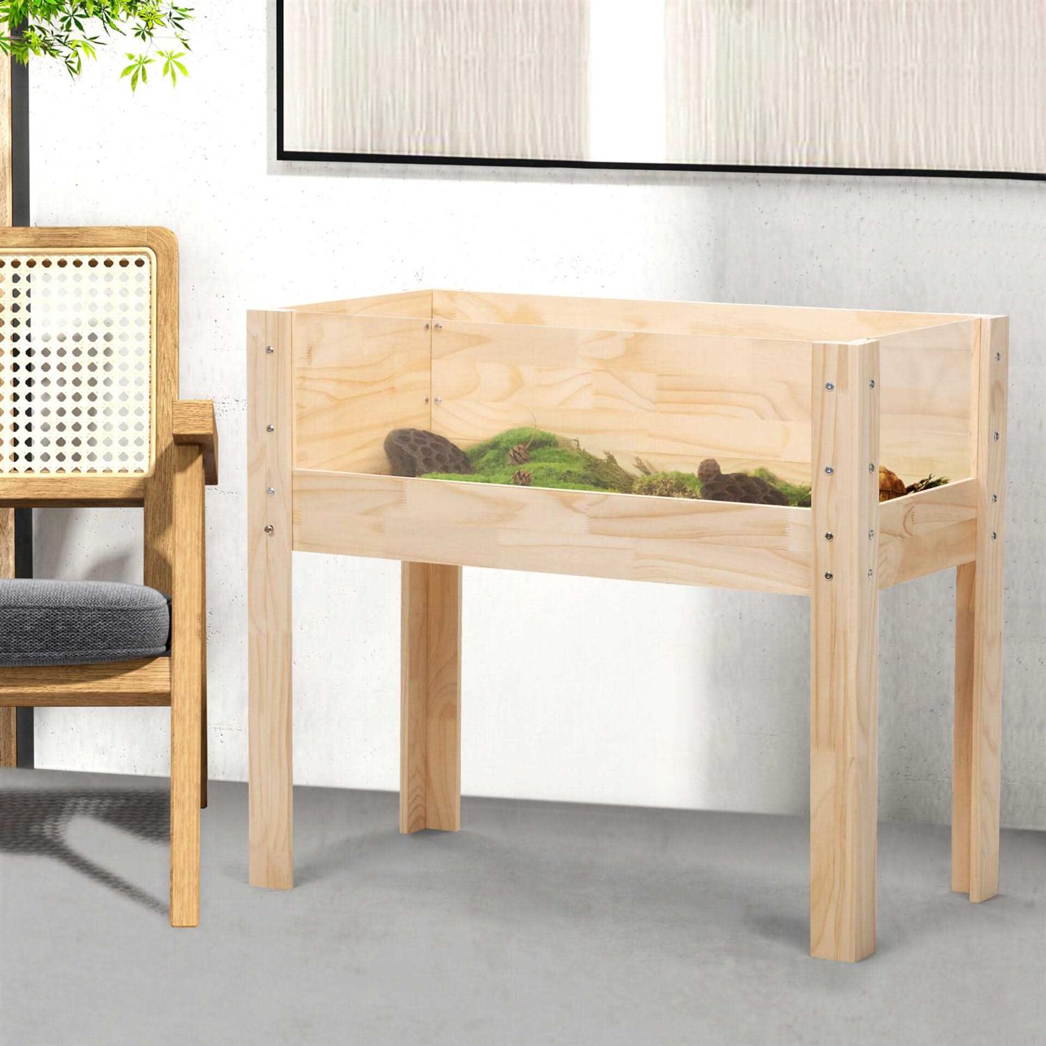 Coziwow Wooden Tortoise Habitat with A Waterproof Cloth - Healthber