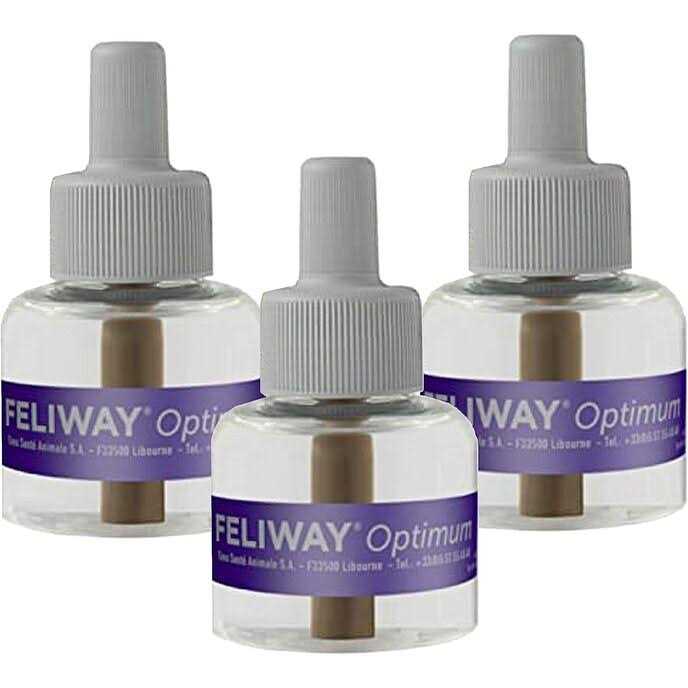 Feliway Optimum Enhanced Calming Pheromone 30 Day Cat Diffuser Refill - Healthber