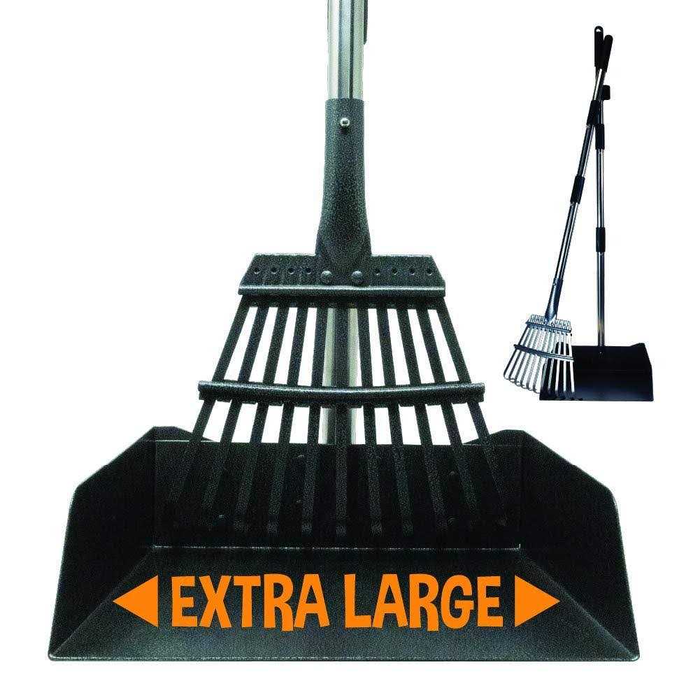 Bodhi Dog Metal Long Handle Tray and Rake Pooper Scooper Small, Medium, Large, XL Pets - Healthber