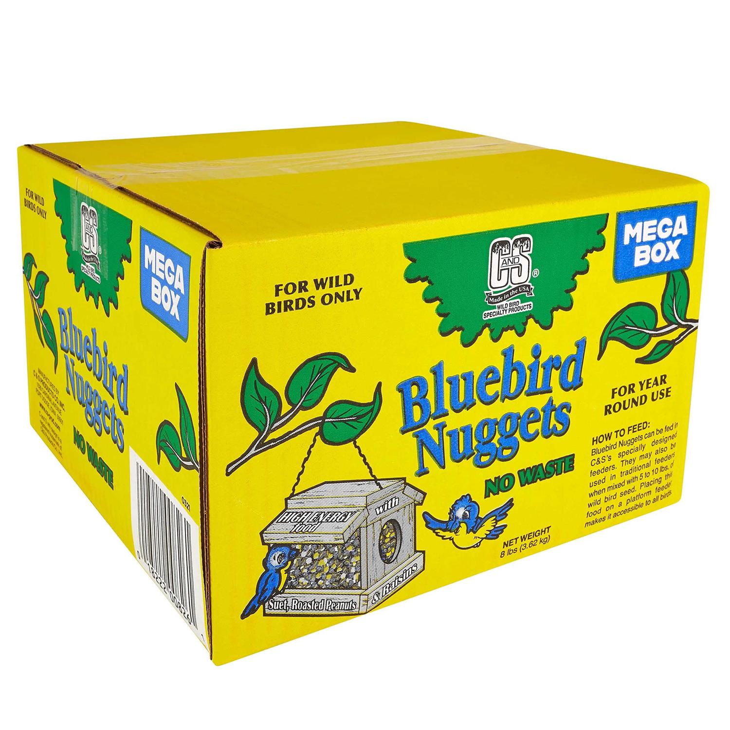 C&S Wild Bird Bluebird Suet Nuggets Mega Box - Healthber