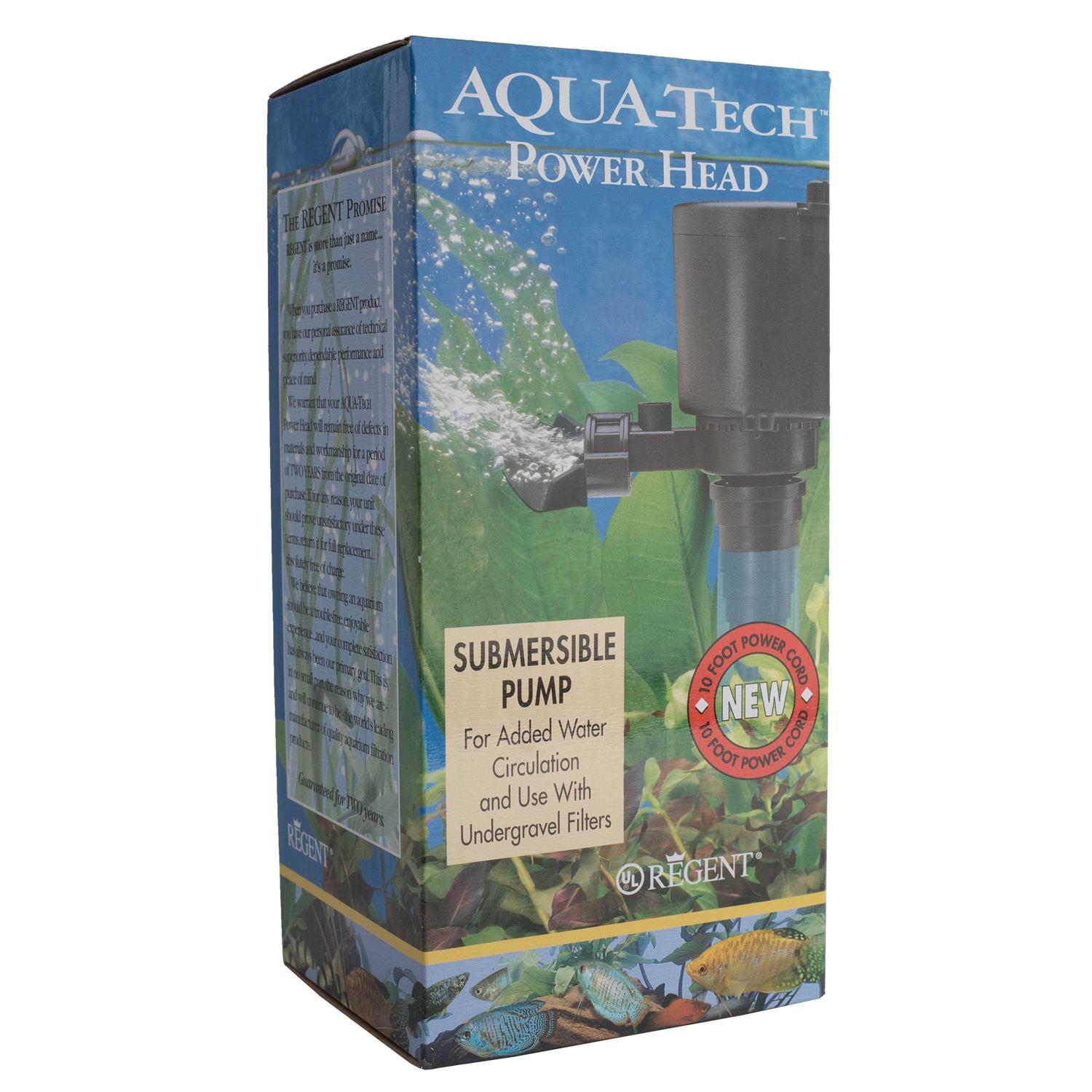 Aqua-Tech Power Head Submersible Black Pump for Aquariums - Healthber