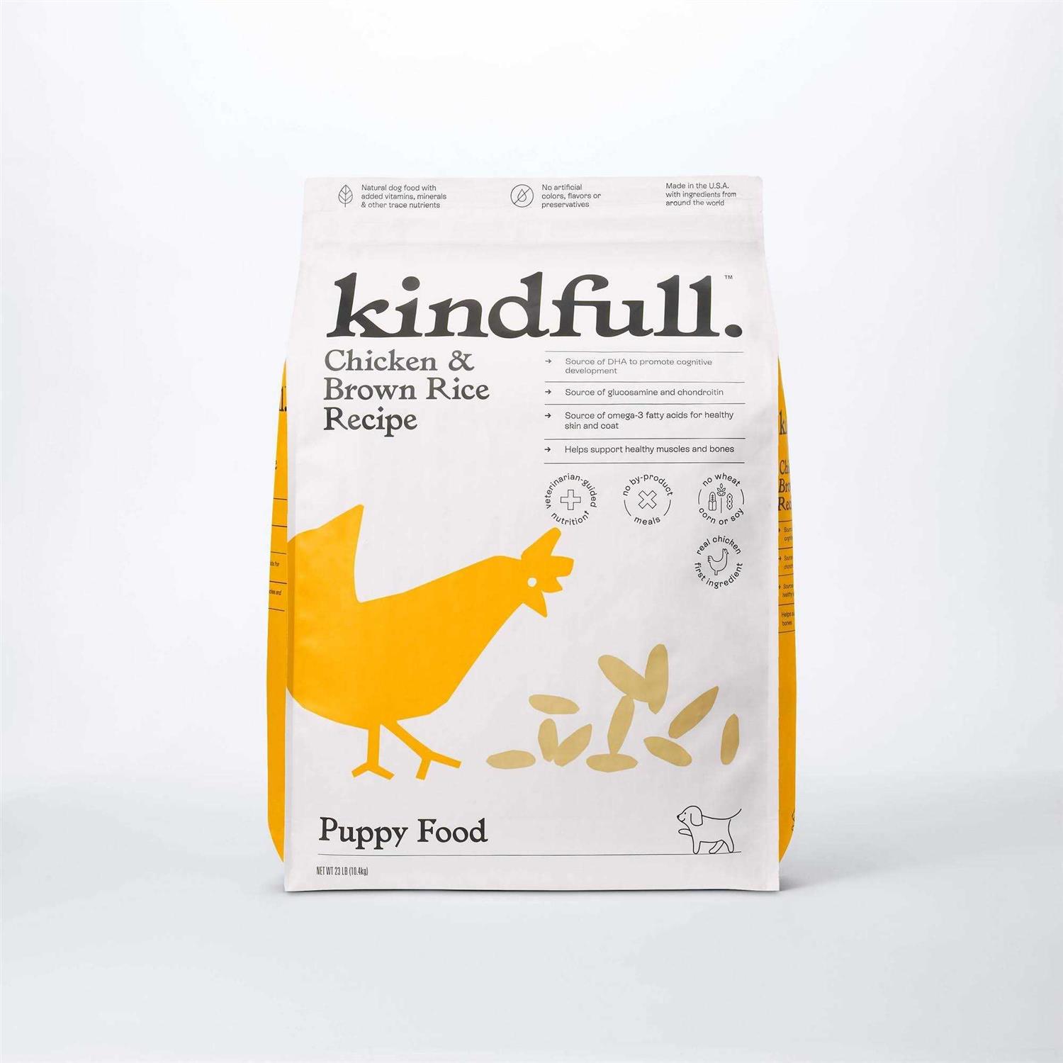 Kindfull Chicken and Brown Rice Puppy Recipe Dry Dog Food - Healthber