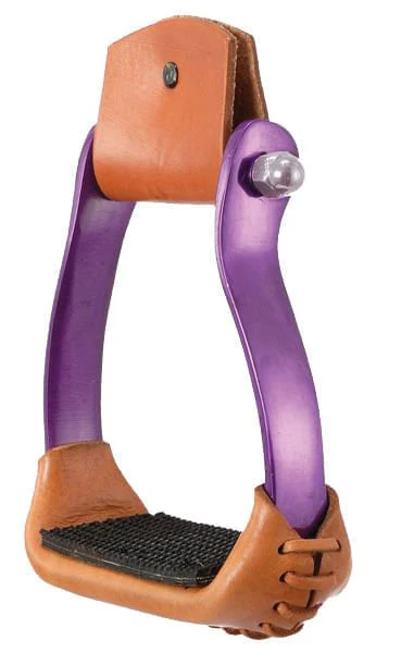 Polished Aluminum Barrel Racer Stirrups - Healthber