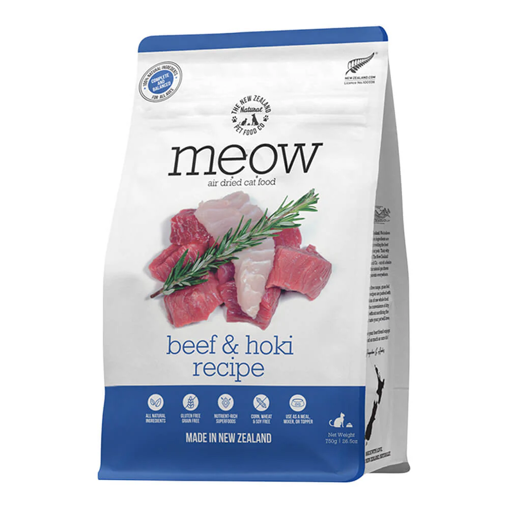 Meow Beef & Hoki Air Dried Food, 26.5 oz - Healthber