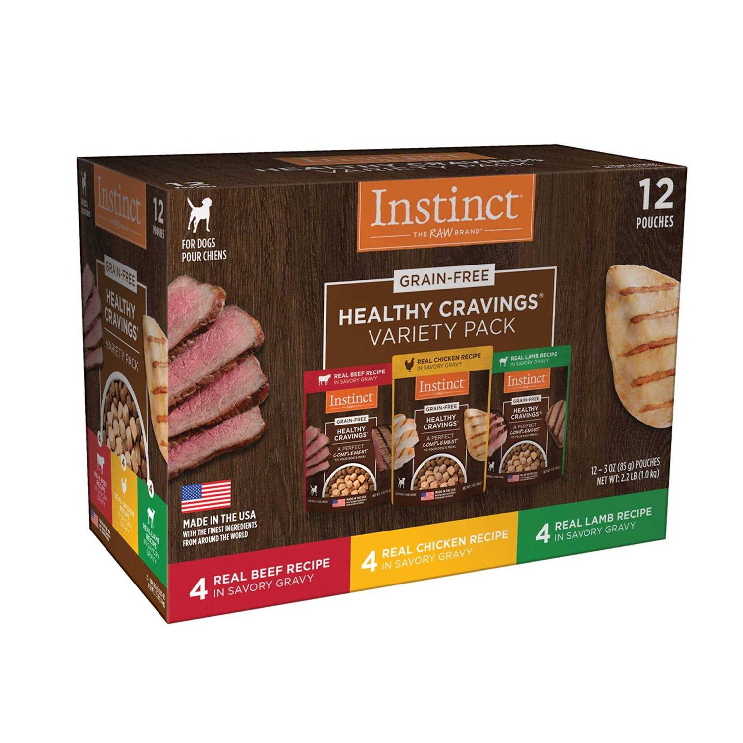 Instinct Healthy Cravings Variety Pack Grain-Free Wet Dog Food Topper - Healthber