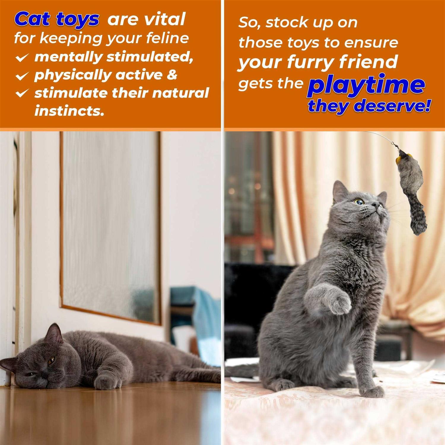 Kats ‘N Us Mouse Cat Toy Pak - Healthber