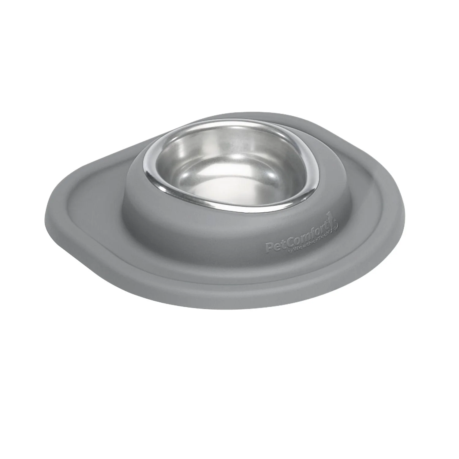 WeatherTech Single Low Pet Feeding System, Stainless Steel - Healthber