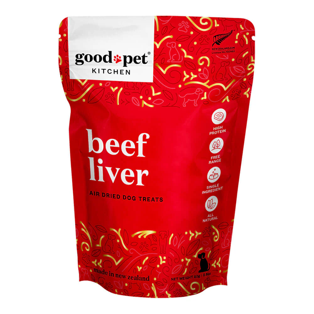 Beef Liver Air Dried Dog Treats, 2.8 oz - Healthber