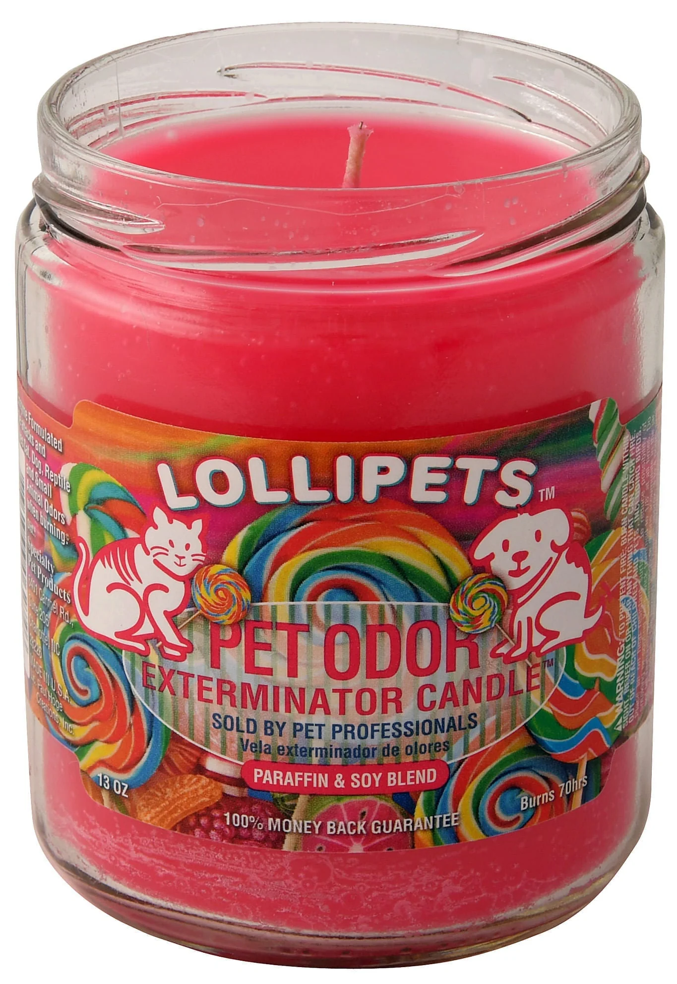 Pet Odor Exterminator Candle, Lollipets, 13 oz - Healthber