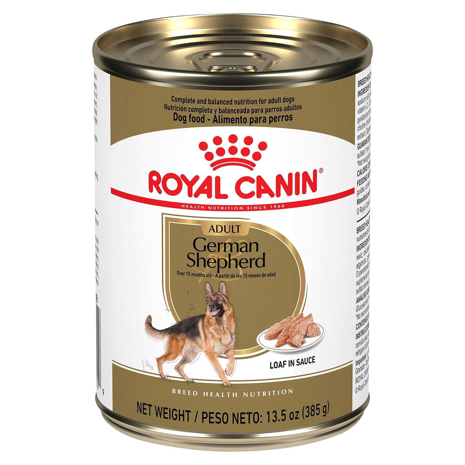 Royal Canin Breed Health Nutrition German Shepherd Adult Loaf in Sauce Canned Dog Food - Healthber