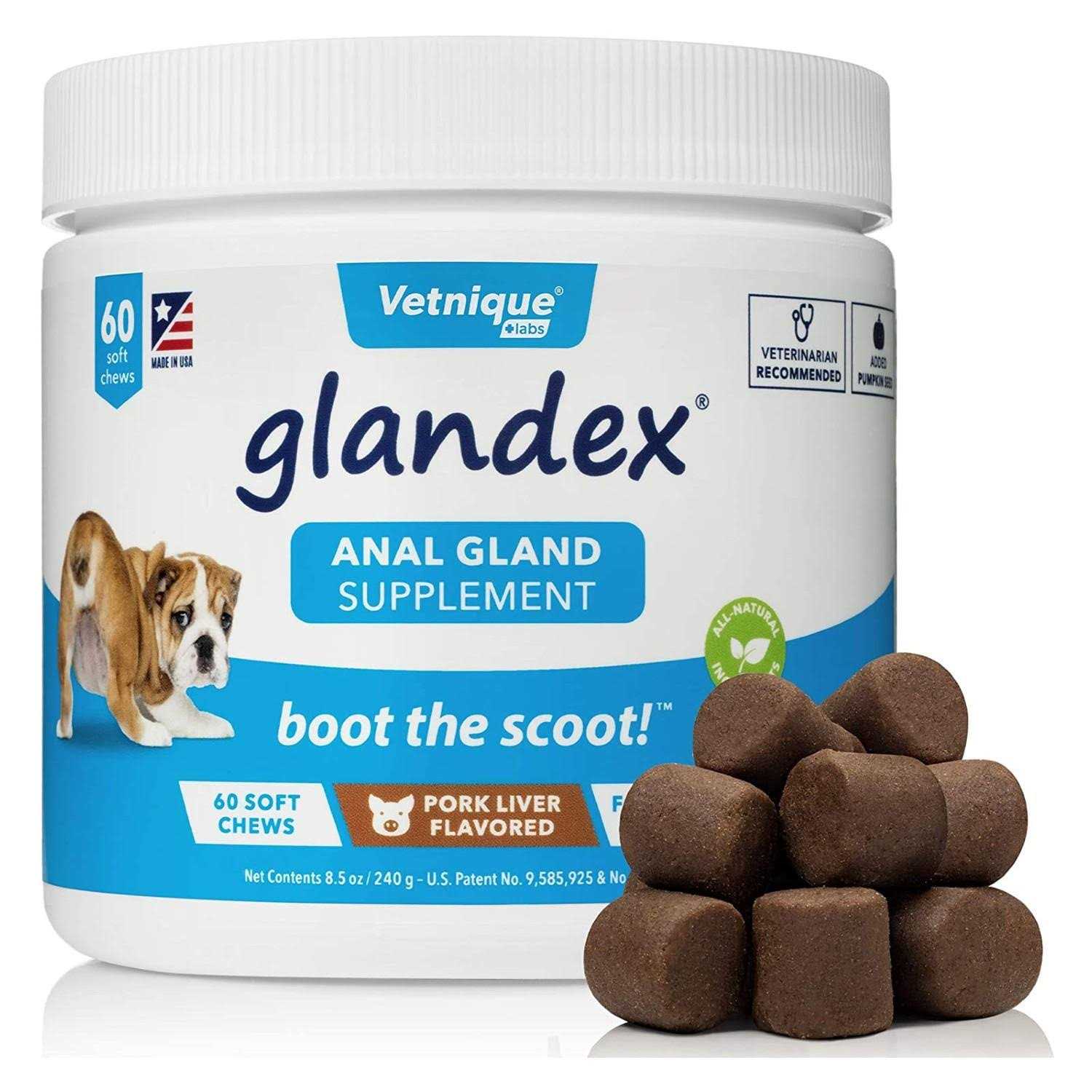 Vetnique Glandex Anal Gland Support Dog Chews - Healthber