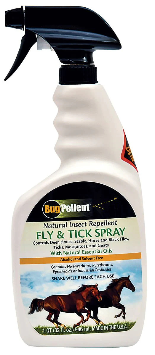 BugPellent Fly & Tick Spray, 32 oz - Healthber
