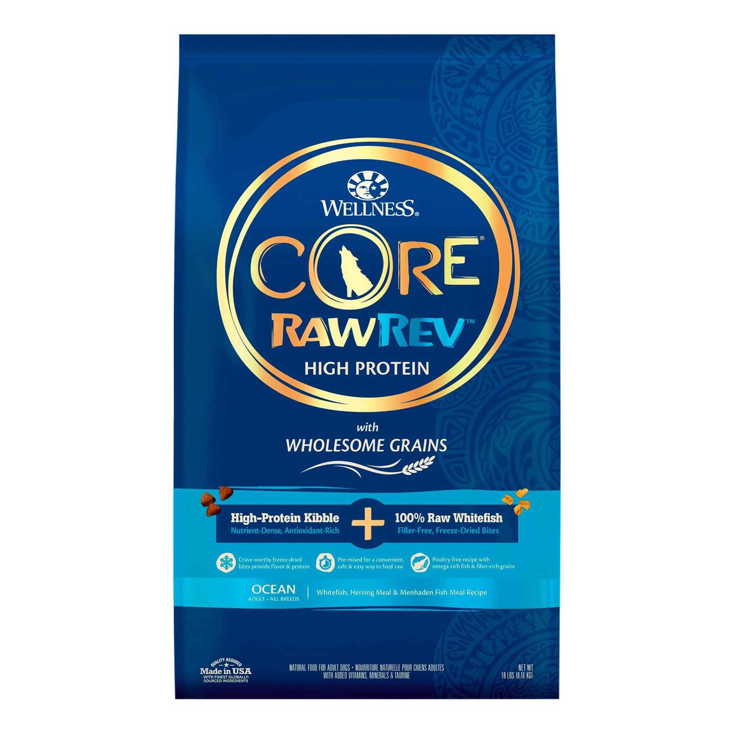 Wellness Core RawRev Wholesome Grains Original Recipe Dry Dog Food - Healthber