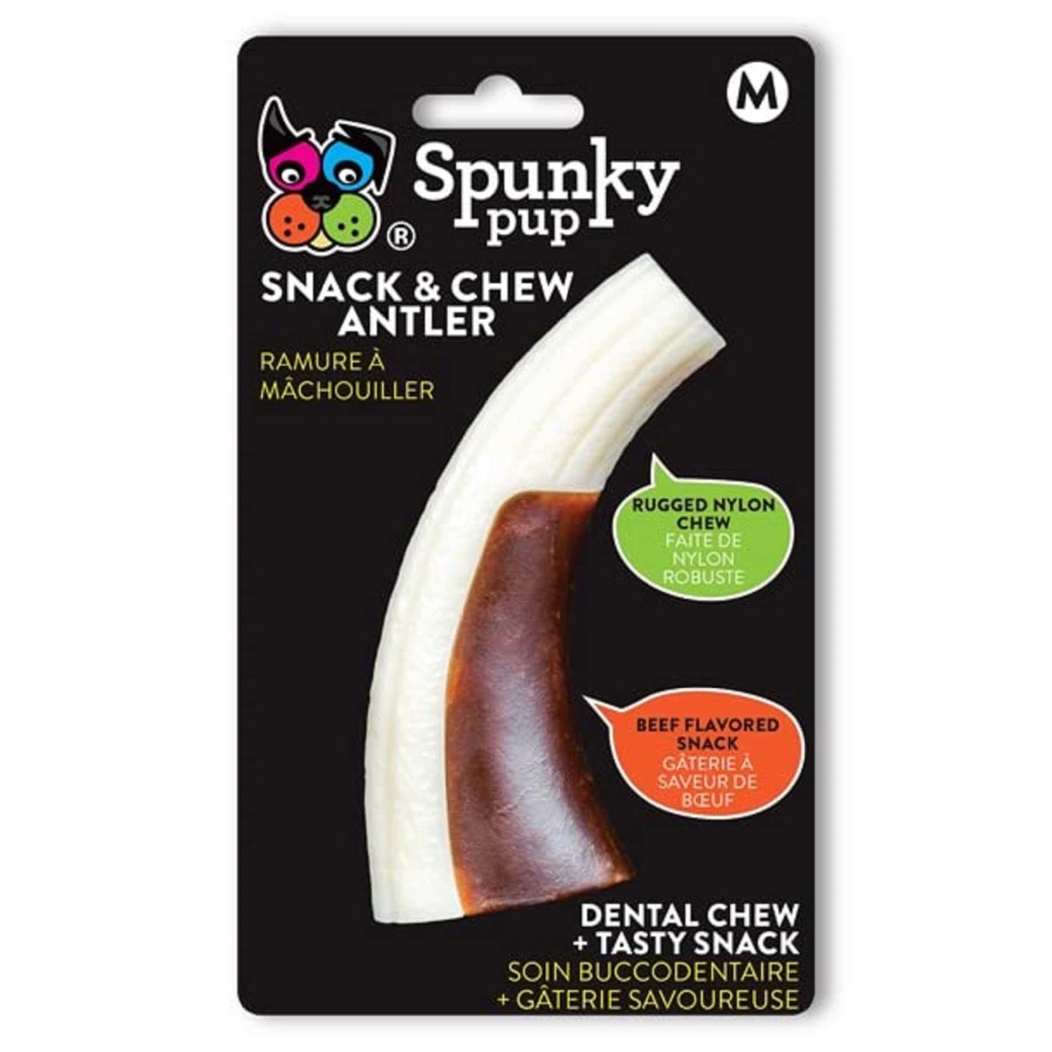 Spunky Pup Snack & Chew Antler - Healthber