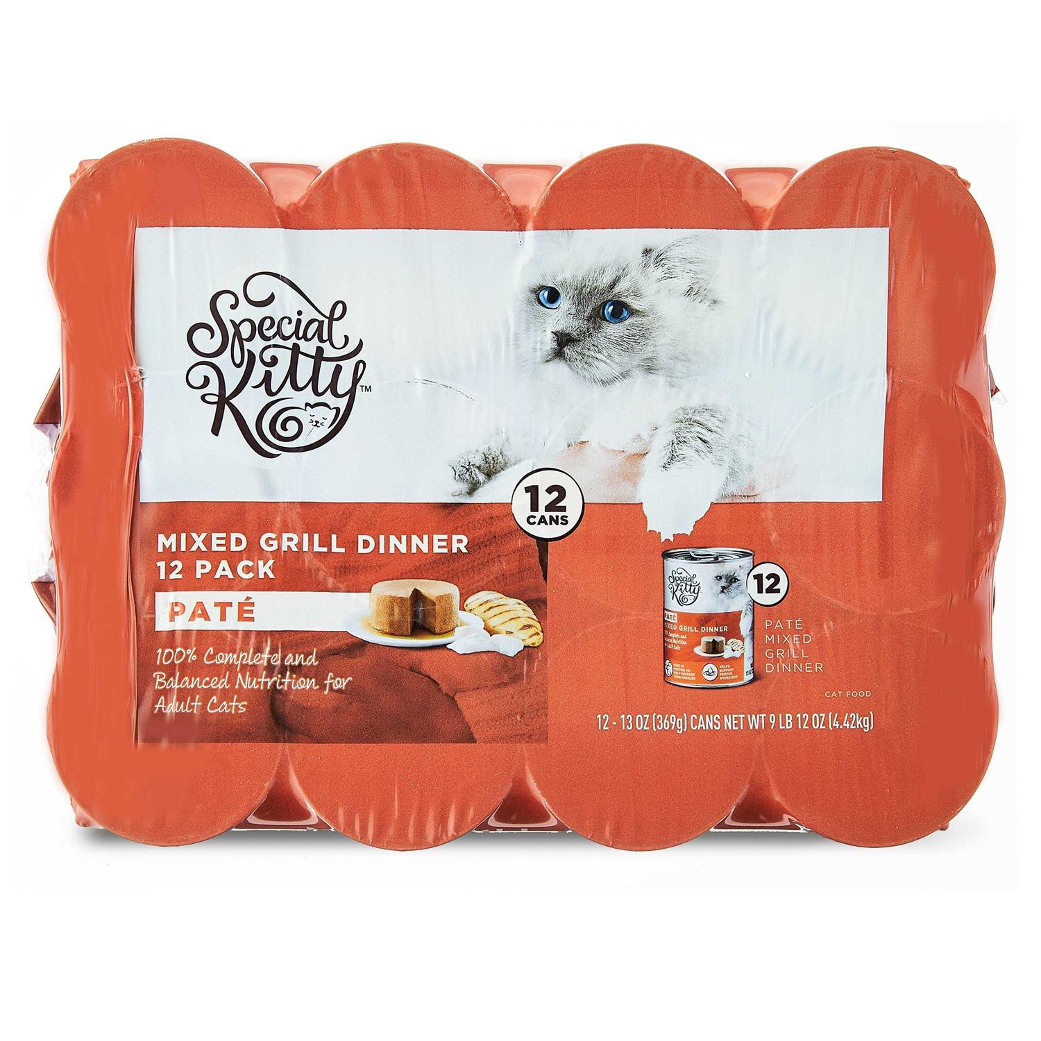 Special Kitty Mixed Grill Dinner Pate Wet Cat Food Multi-Pack - Healthber