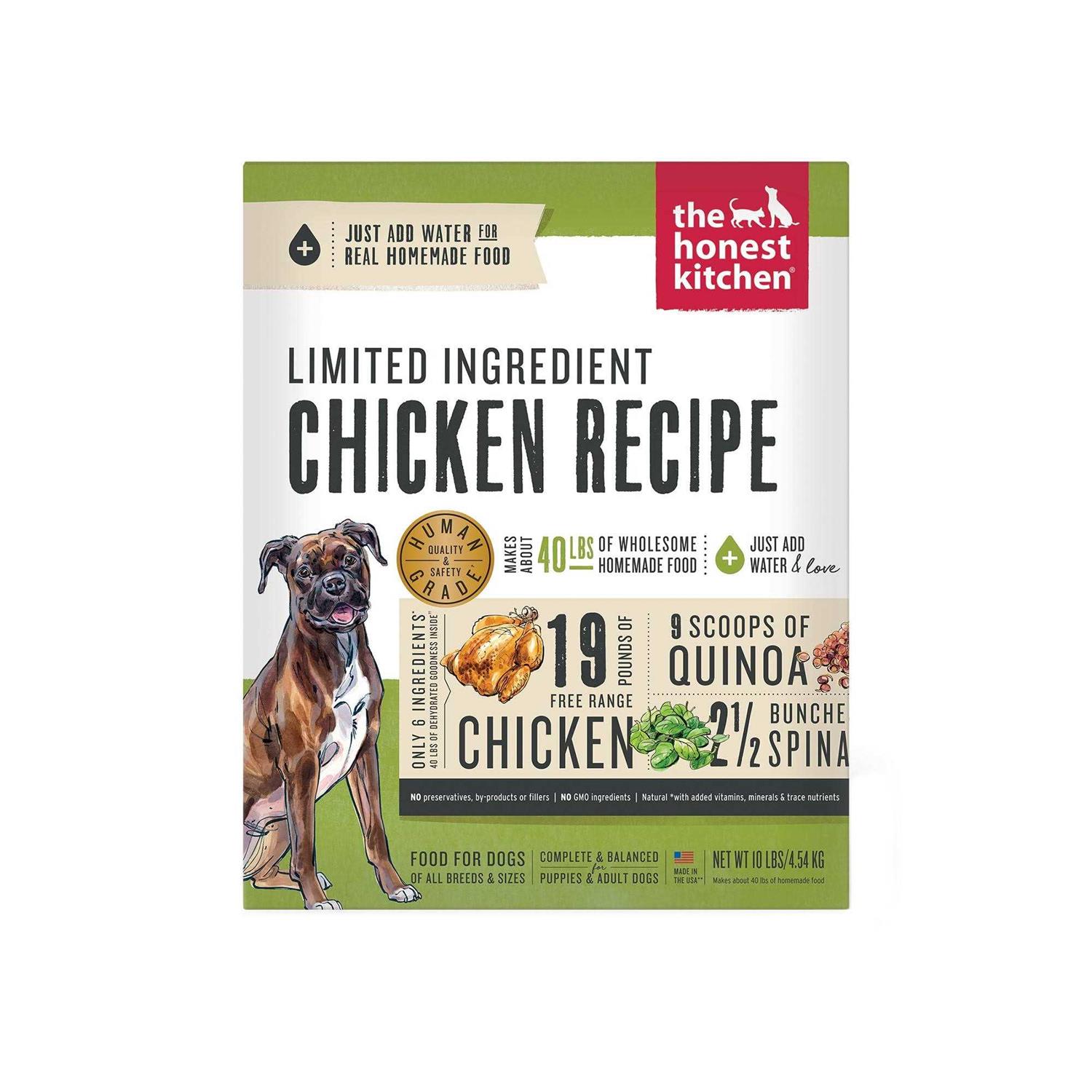 The Honest Kitchen Dehydrated Limited Ingredient Chicken Dog Food - Healthber