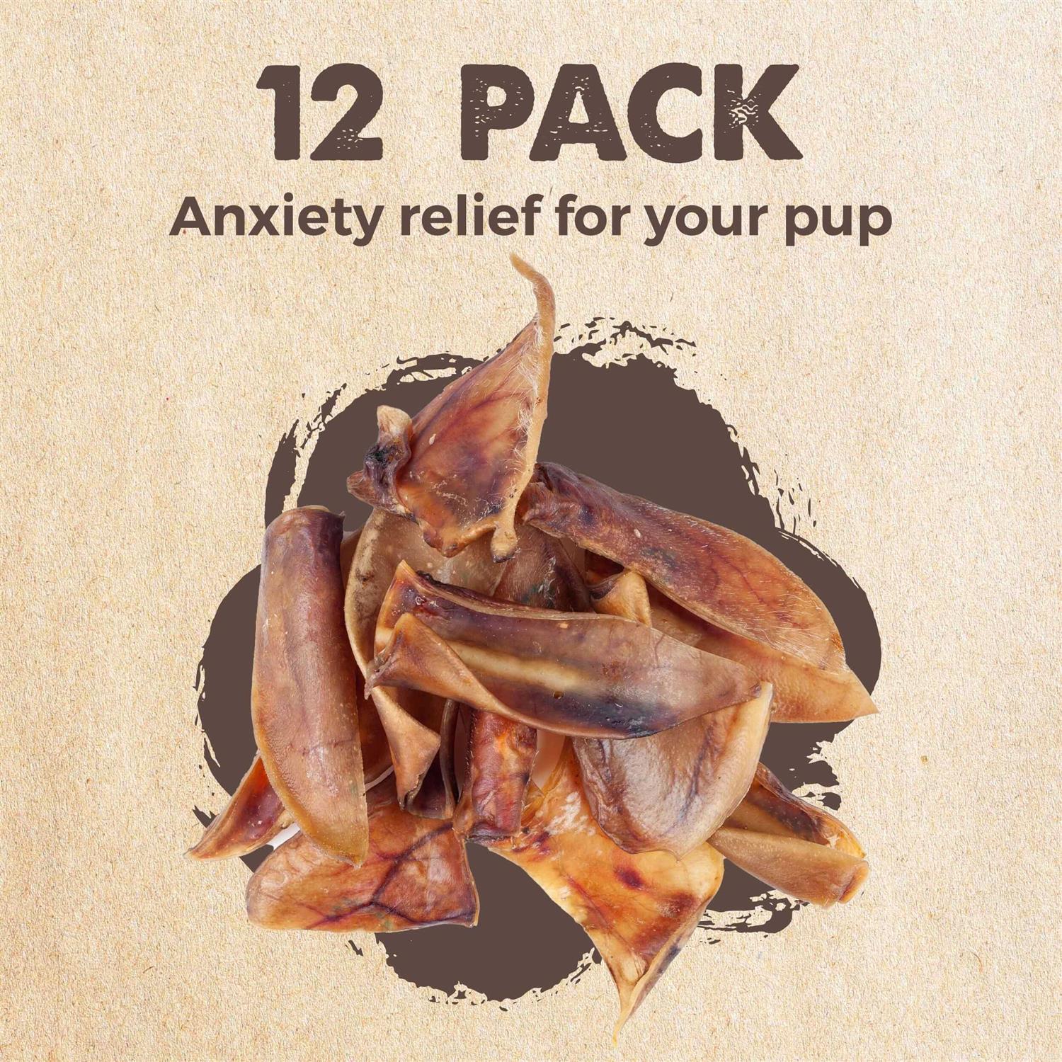 Mighty Paw Half Pig Ears for Dogs All Natural Dried Single Ingredient Dog Treats - Healthber