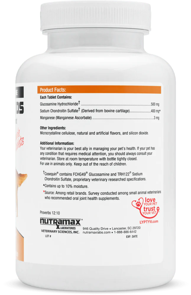 Nutramax Cosequin DS Joint Health with Glucosamine and Chondroitin Supplement for Dogs - Healthber