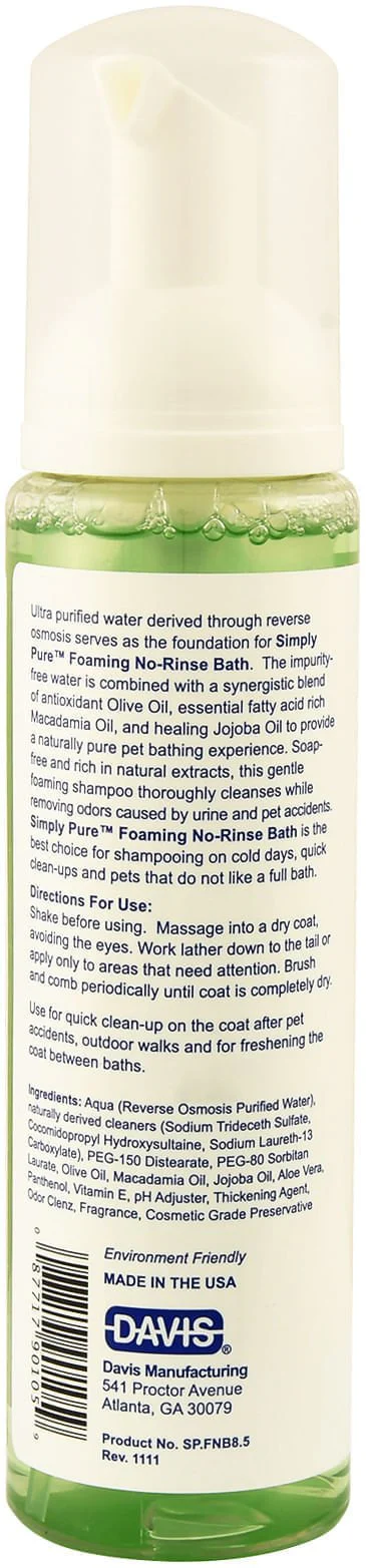 Simply Pure Foaming No-Rinse Bath - Healthber