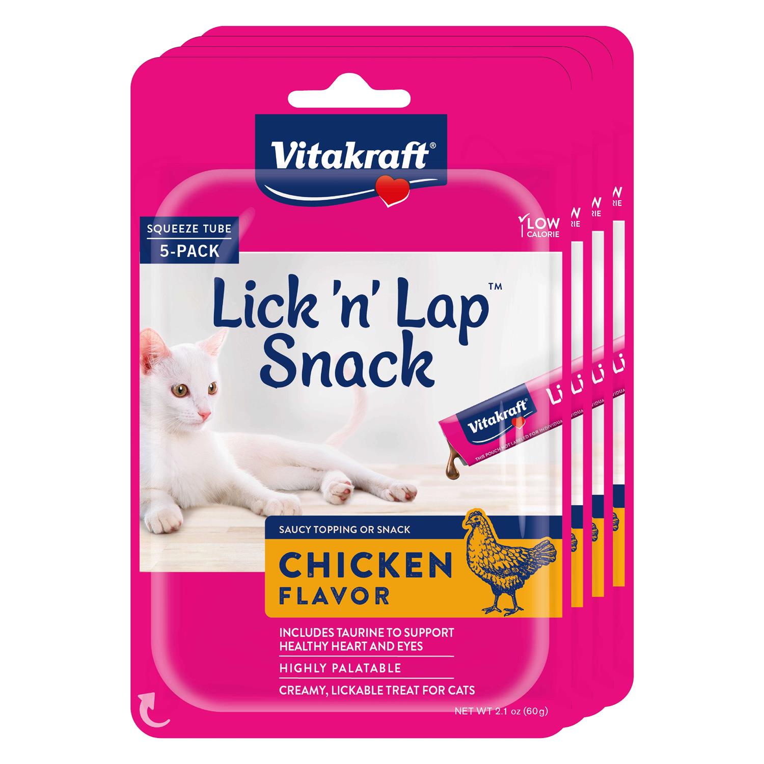 Vitakraft Lick N Lap Snack Cat Treat - Healthber